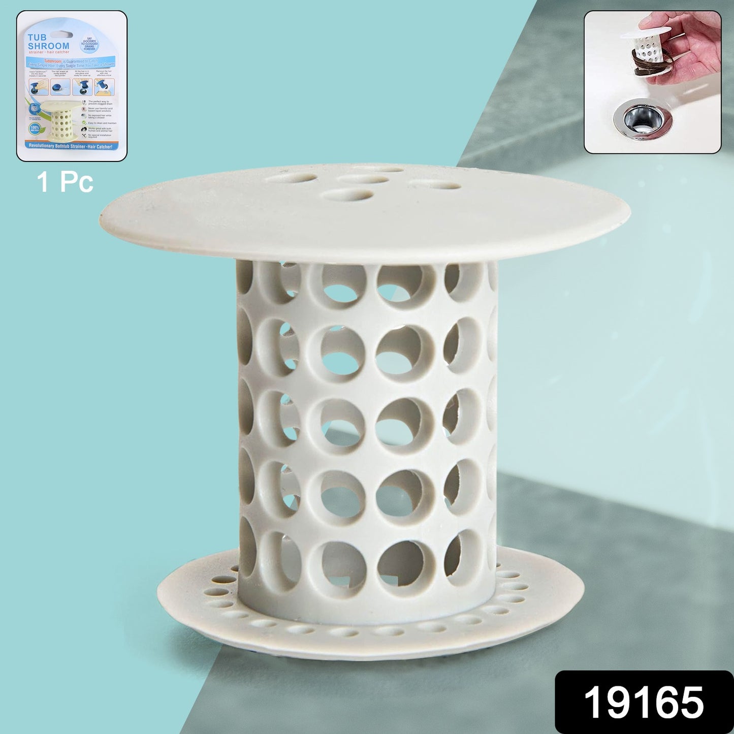 Universal Tub Drain Hair Catcher Strainer (1 Pc)